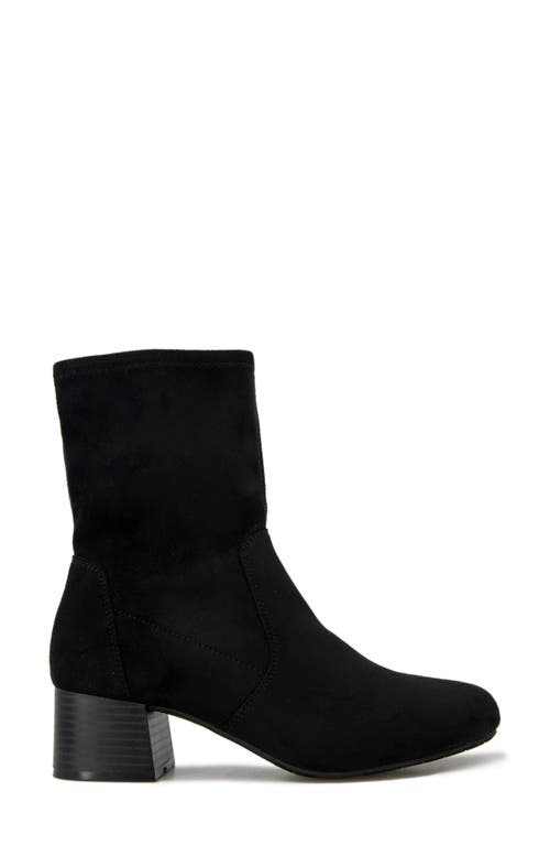 Reaction Kenneth Cole Raleigh Block Heel Bootie In Black Micro