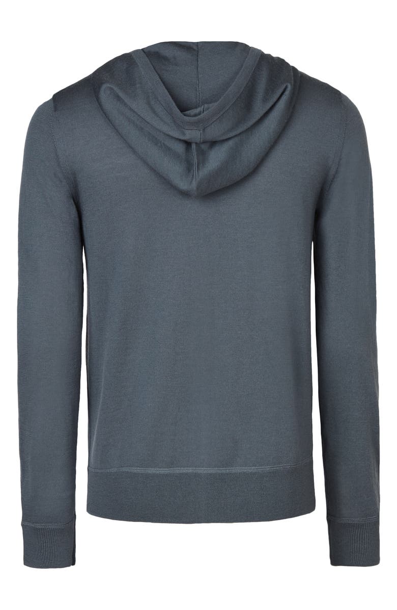AllSaints Mode Slim Fit Merino Wool Zip Hoodie | Nordstrom