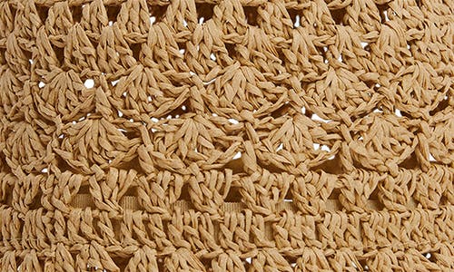 Mango Woven Straw Bucket Hat In Beige