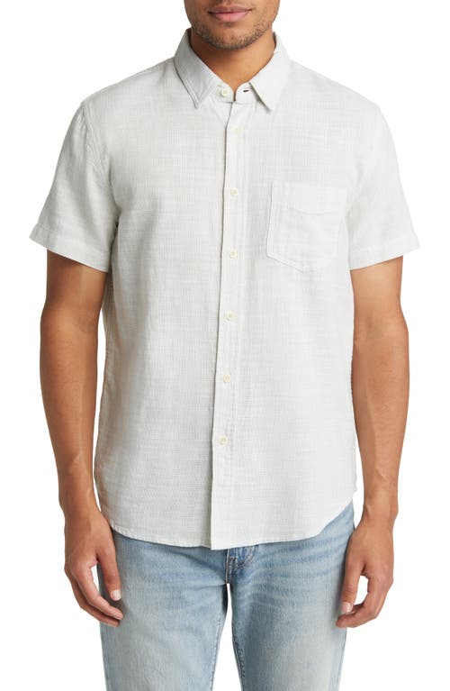 Rails Fairfax Slub Short Sleeve Button-Up Shirt in Tea Leaf