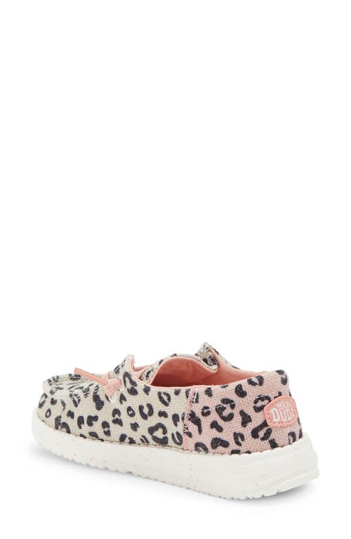 Hey Dude Kids' Wendy Boat Shoe In Cream/pink