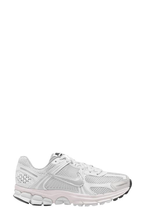 Nike Womens Light Orewood Brown Sail Zoom Vomero 5 Logo-embossed Leather And Mesh Low-top Trainers In White/vast Grey/black