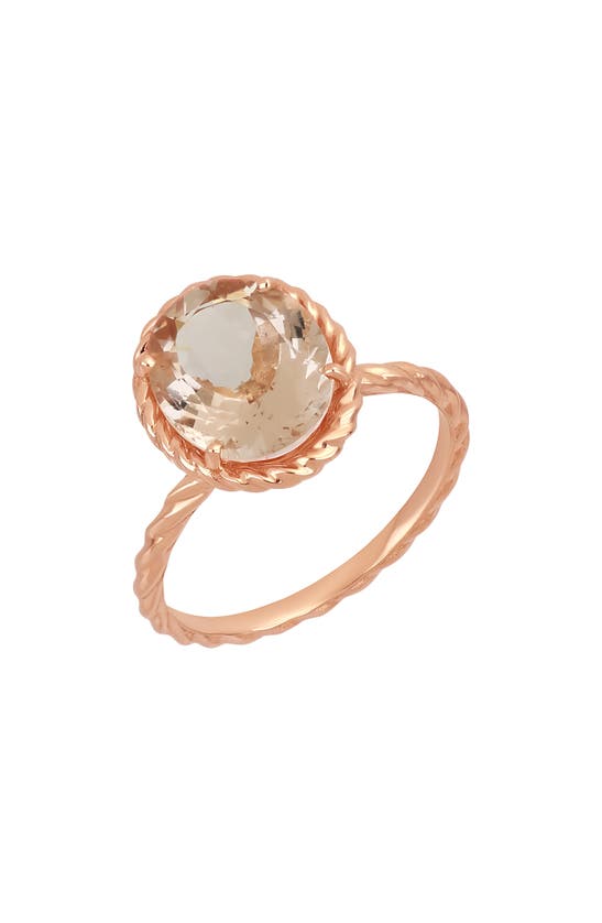 Bony Levy Morganite Ring In 18k Rose Gold