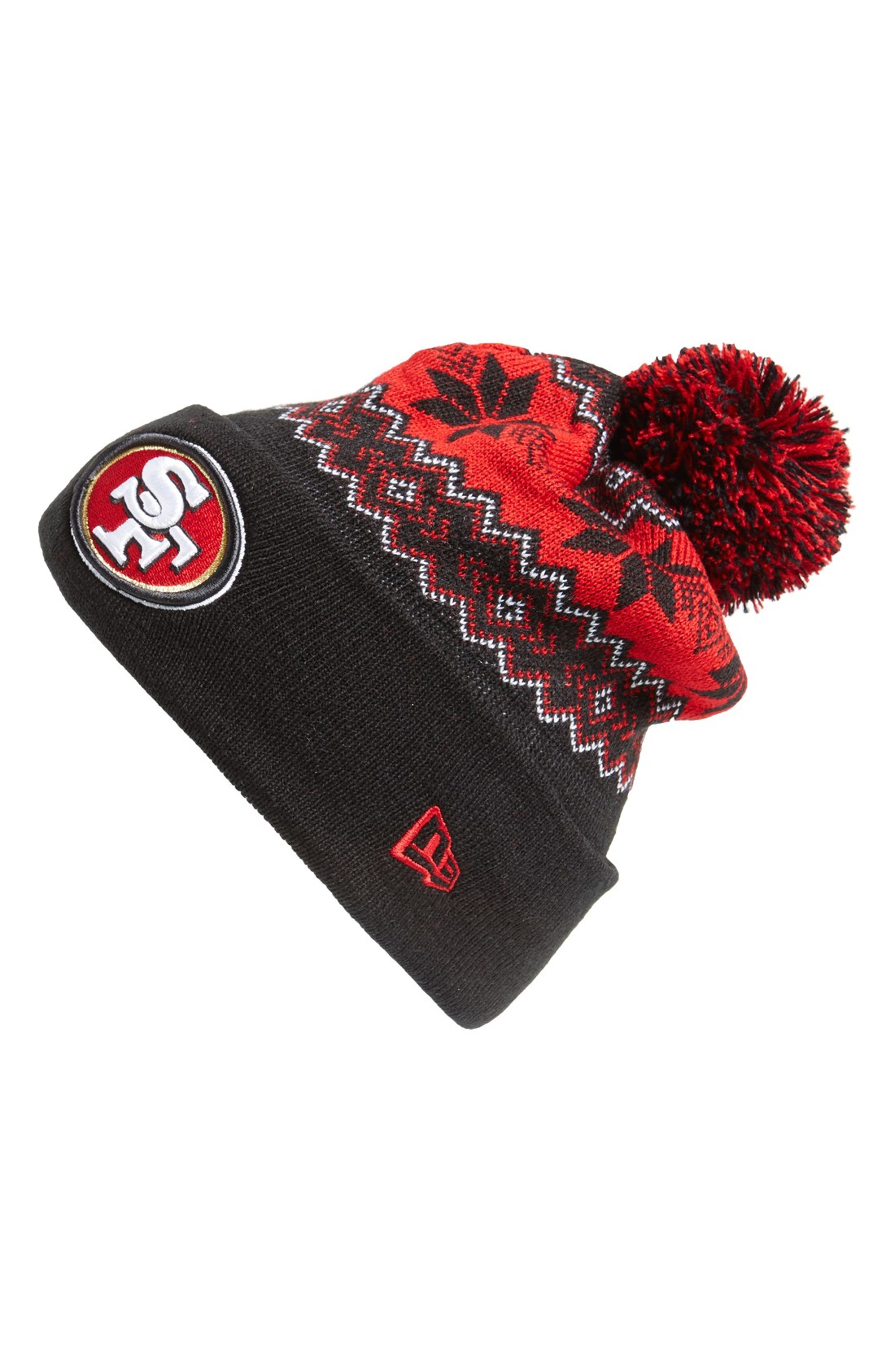 New Era Cap 'Snowburst NFL San Francisco 49ers' Pom Knit Cap Nordstrom