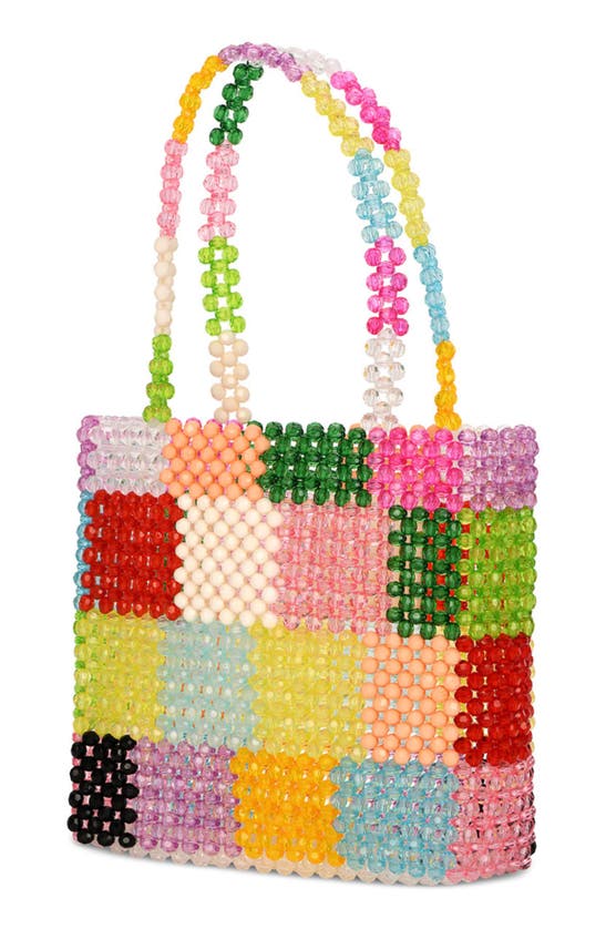 Shop Iscream Kids' Colorblock Bead Tote In Multi