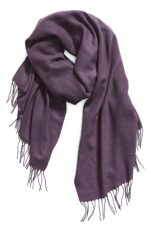 Shop Nordstrom Tissue Weight Wool & Cashmere Scarf In Purple Night