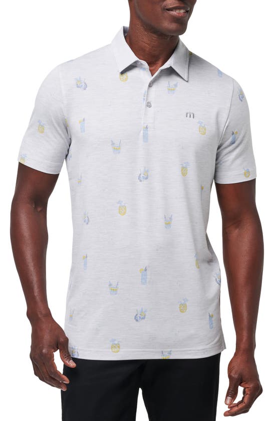 Shop Travis Mathew Travismathew Call The Shots Polo In Heather Light Grey