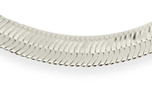 Sterling Forever Everly Herringbone Chain Layered Necklace In Silver