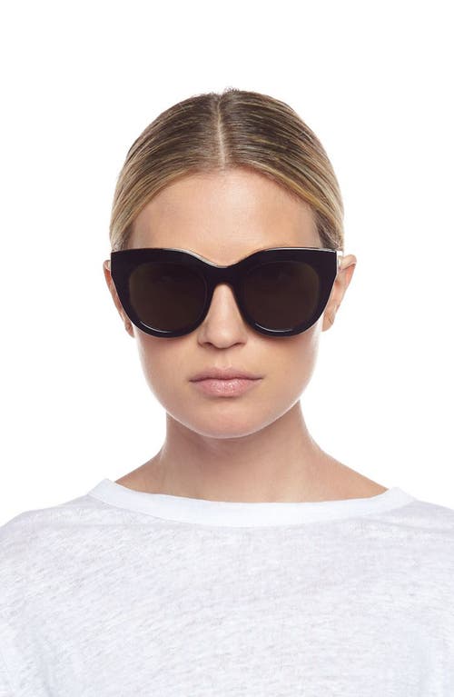 Le Specs Air Heart 51mm Sunglasses In Black/gold