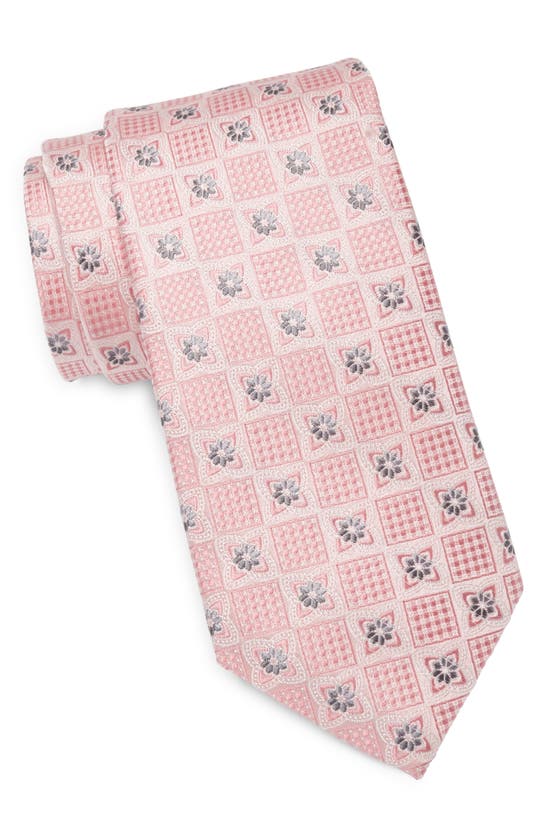 Shop Nordstrom Havan Medallion Silk Tie In Pink