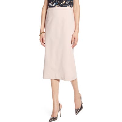 Petite Halogen Stretch Twill Pencil Skirt, Pink