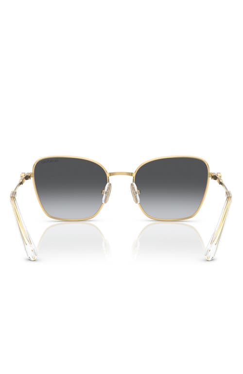 Swarovski 55mm Gradient Polarized Pilot Sunglasses In Gold