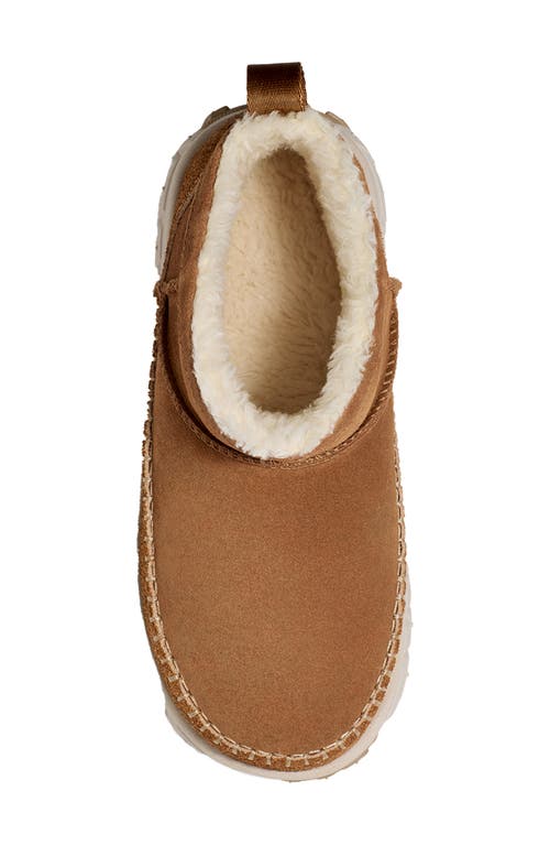 Shop Ugg(r) Venture Daze Ultra Mini Uggplush Lined Platform Bootie In Chestnut