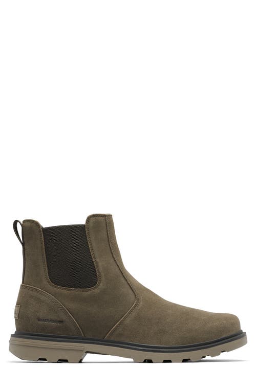 Shop Sorel Carson Waterproof Chelsea Boot In Major/ancient Fossil