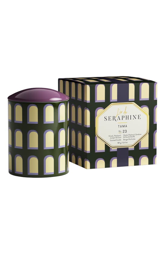 L'or De Seraphine Tama Medium Ceramic Jar Candle In Green