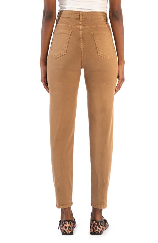 Shop Kut From The Kloth Campbell High Waist Tapered Jeans In Camel