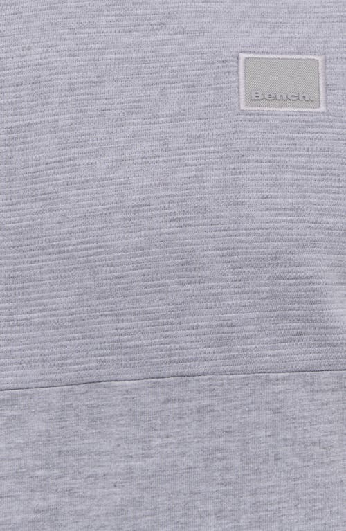 Shop Bench . Darfiti Logo Patch Cotton T-shirt In Grey Marl