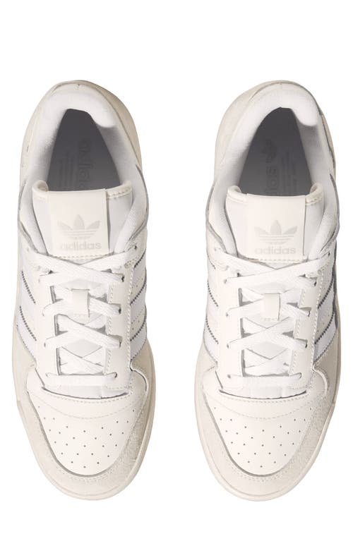 Shop Adidas Originals Adidas Forum Low Basketball Sneaker In Chalk White/crystal White