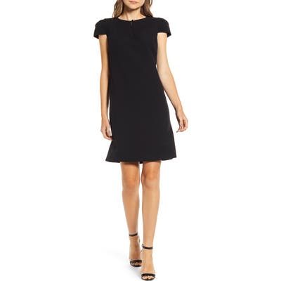 Anne Klein Keyhole Shift Dress, Black