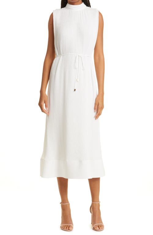 Milly Milina Micropleat Sleeveless Dress in White at Nordstrom, Size 8