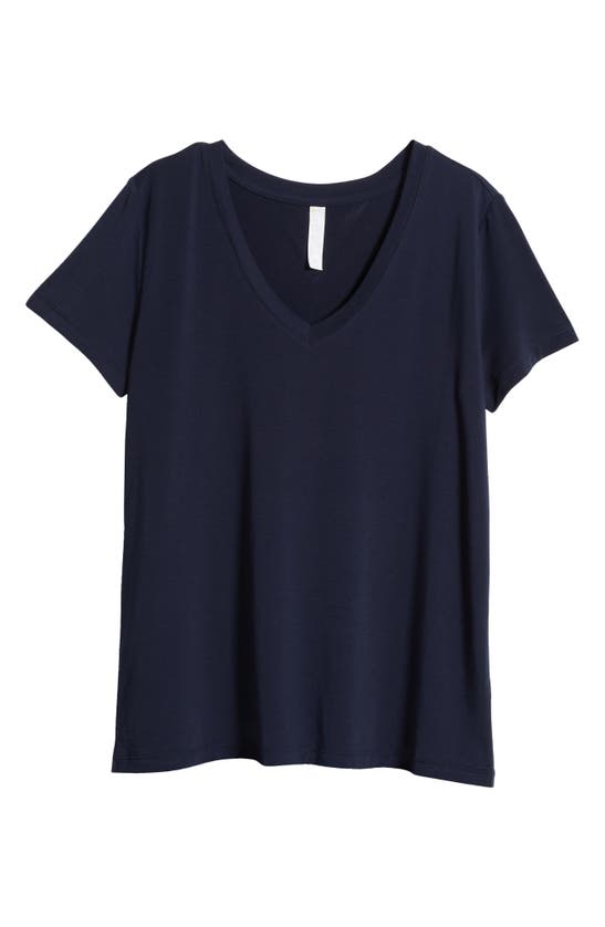 Shop Zella Breathe Active Tee In Navy Sapphire