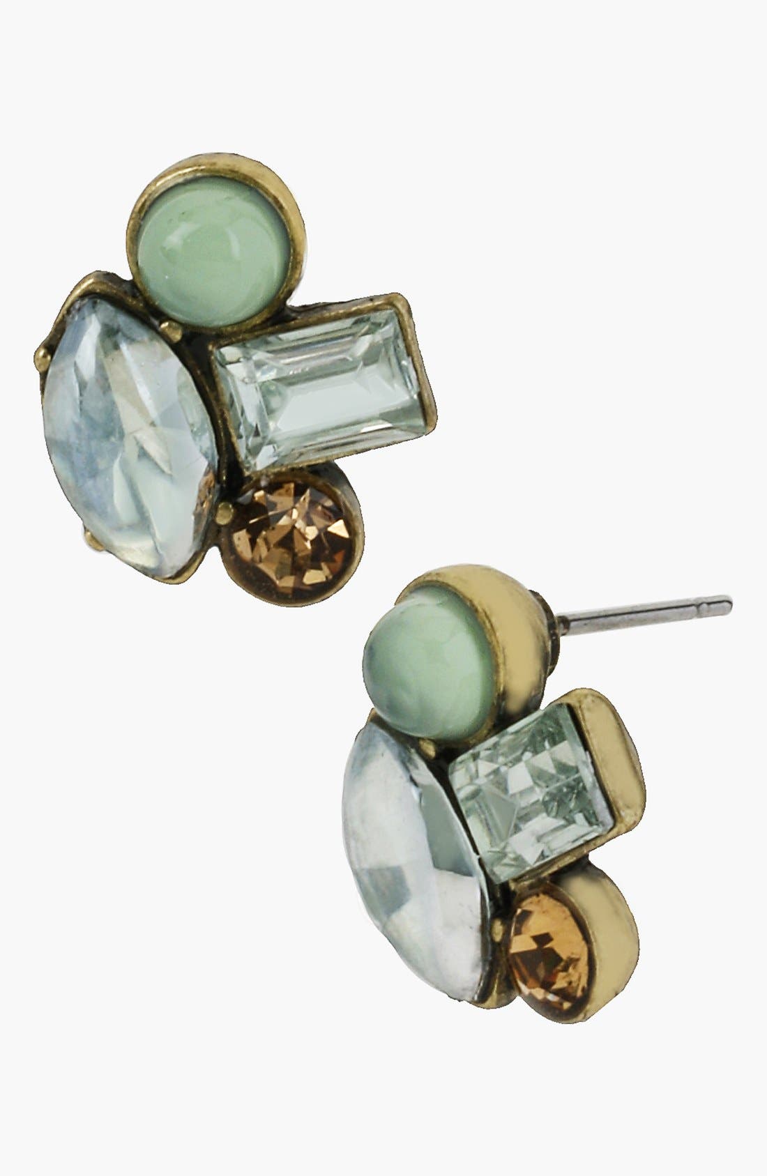 Betsey Johnson 'Mint Multi' Cluster Stud Earrings | Nordstrom