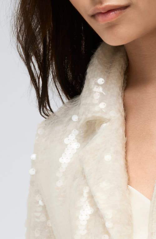 Shop Kenneth Cole Sequin Jacket In Kc White