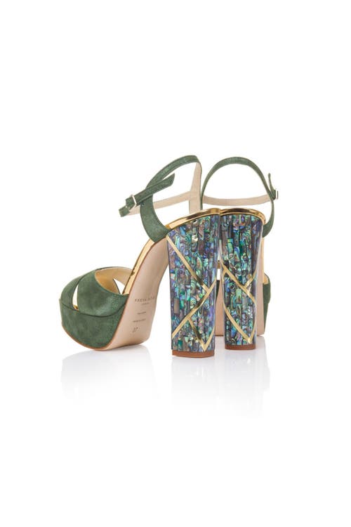 Freya Rose Women's Gold / Green Cher Verde In Green