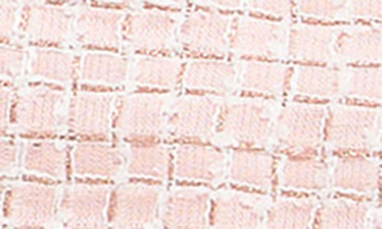 Endless Rose Check Double Breasted Tweed Minidress In Pink