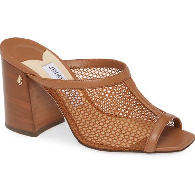Jimmy Choo Joud Mesh Mule, Brown