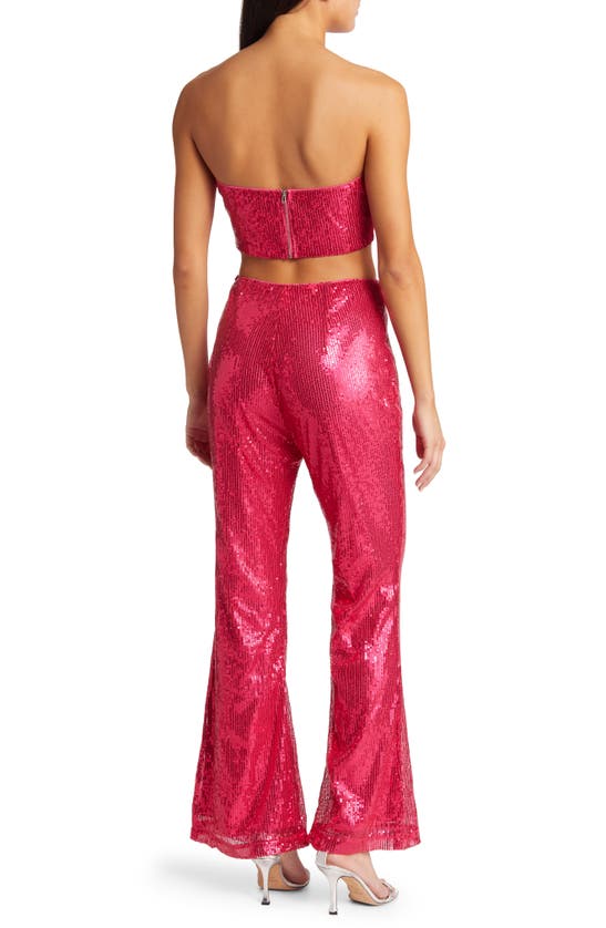Amy Lynn Sequin Bandeau Top In Pink