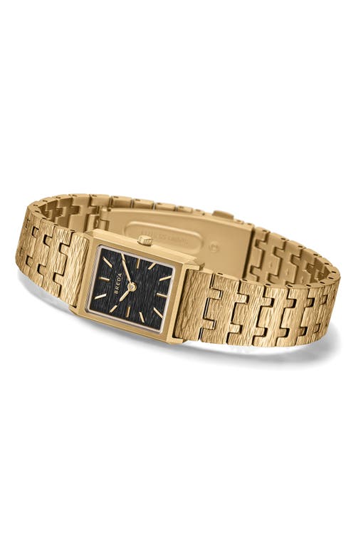 Breda Virgil (revival) Watch, 20mm X 28mm In 18k Goldlated/black