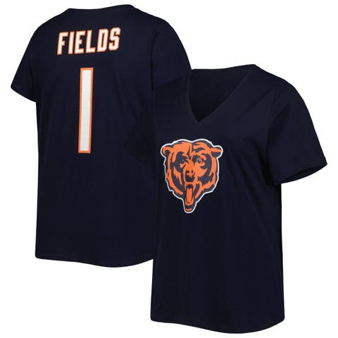 Men's Justin Fields Oatmeal Chicago Bears Big & Tall Player Name & Number  Raglan T-Shirt