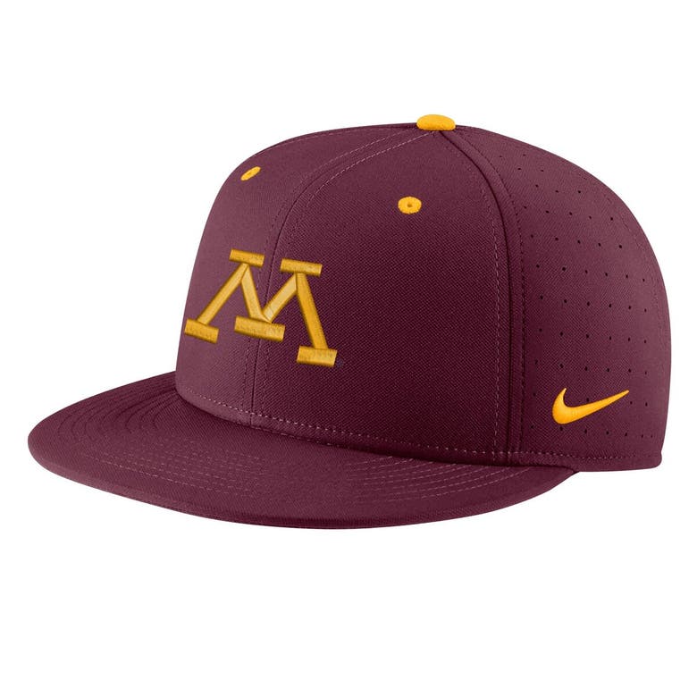 Shop Nike Maroon Minnesota Golden Gophers Aero True Baseball Performance Fitted Hat