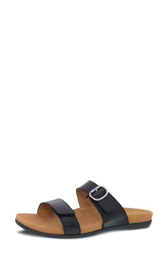 Shop Dansko Justine Slide Sandal In Black