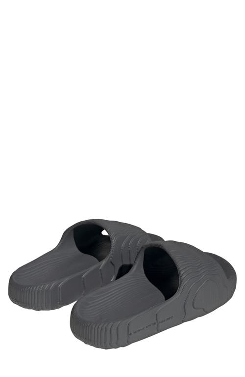 Shop Adidas Originals Adidas Gender Inclusive Adilette 22 Sport Slide In Grey 1/core Black