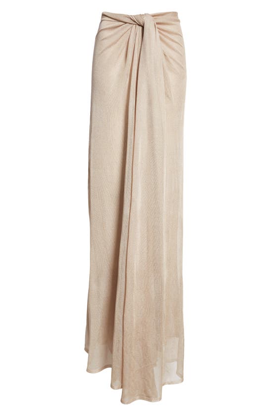 Shop Interior The Ona Strapless Maxi Dress In Almond