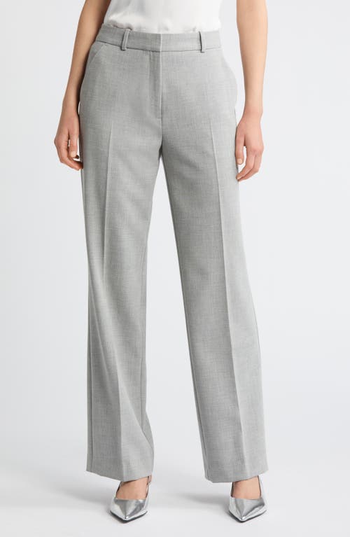 Shop Nordstrom Straight Leg Pants In Grey Heather