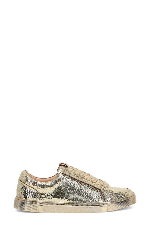 Shop Frye Ivy Low Top Sneaker In Gold Mirror