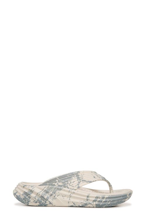 Shop Vionic Tide Rx Flip Flop In Cream/vintage Blue