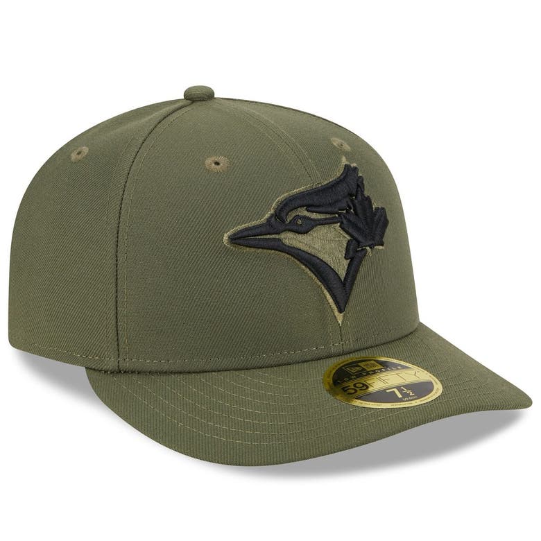 NEW ERA NEW ERA  GREEN TORONTO BLUE JAYS 2023 ARMED FORCES DAY LOW PROFILE 59FIFTY FITTED HAT