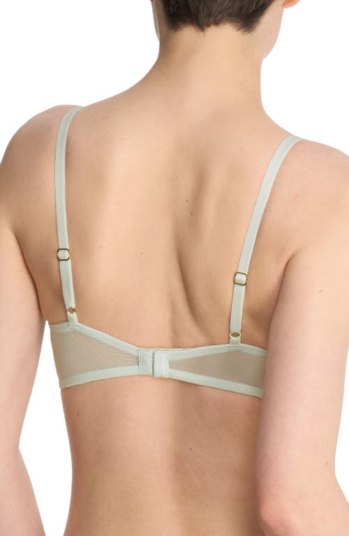 Shop Natori Flora Underwire Contour Bra In Mint/dew