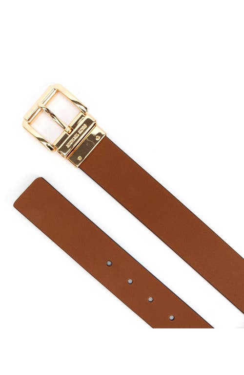 Shop Michael Michael Kors Reversible Belt In Brown