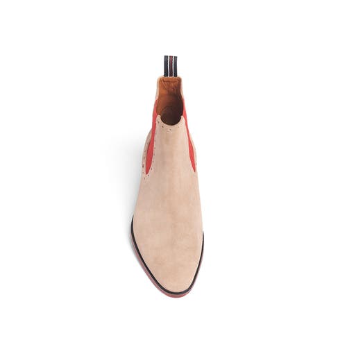 Carlos Santana Mantra Chelsea Boot In Cappucino Suede