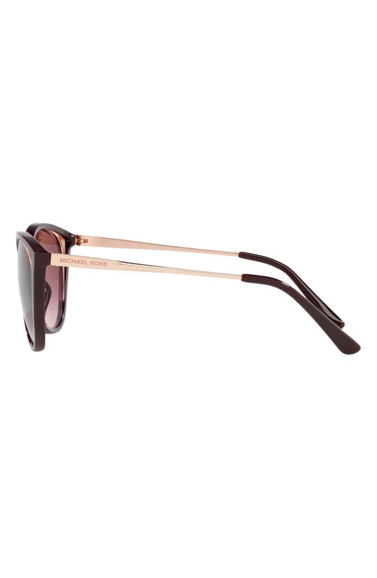 Shop Michael Kors Alexandria 55mm Cat Eye Sunglasses In Cordovan