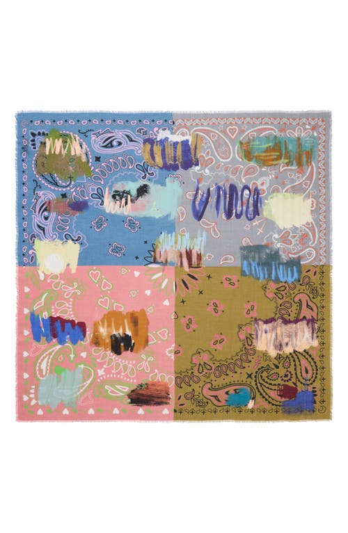 Jane Carr The Messy Square Scarf In Havana