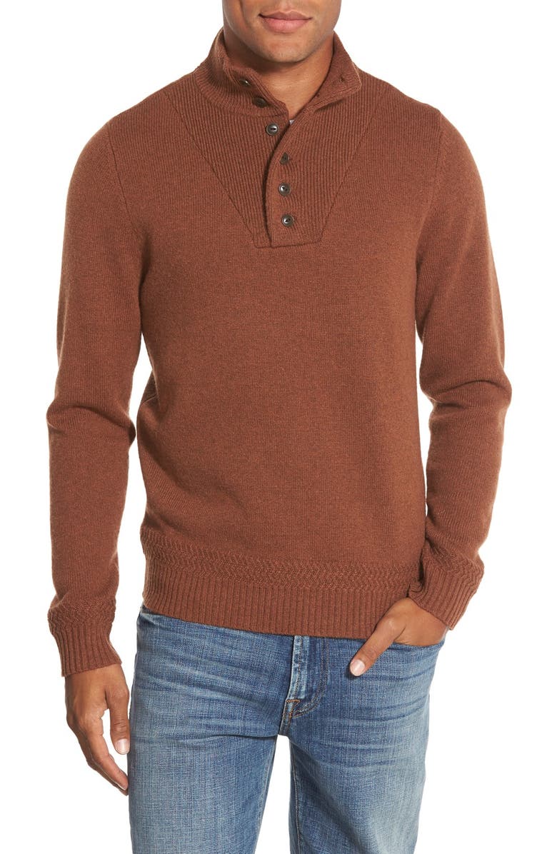 Quarter button up sweater Clearance