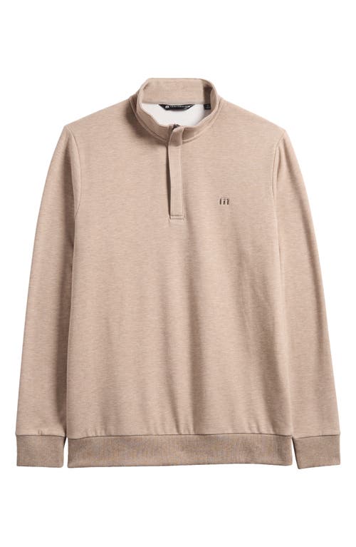 Travismathew Cloud 2.0 Quarter Zip Pullover In Portabella