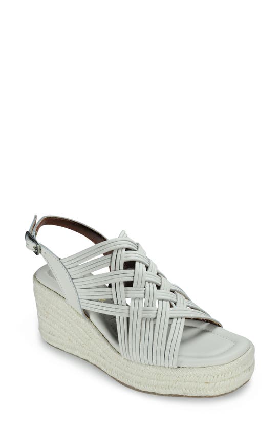 Band Of The Free Ursa Strappy Platform Wedge Sandal In Off-white