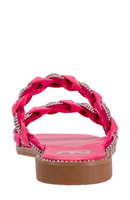 Lady Couture Sunny Embellished Slide Sandal In Fuchsia